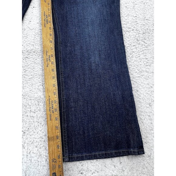 Melissa McCarthy Seven Dark Wash Slim Boot Denim Jeans Size 22 - Picture 3 of 12